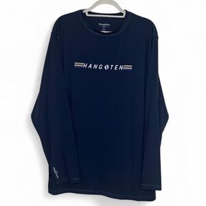 Hang Ten XL Navy UV Protection Long Sleeve Shirt UPF 50+ Activewear